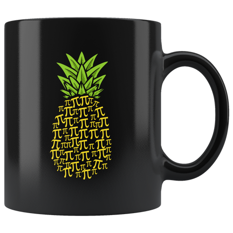 Pi Pineapple 11oz Black Mug