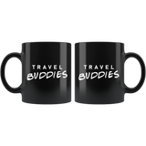 Travel Buddies 11oz Black Mug