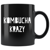 Kombucha Krazy 11oz Black Mug