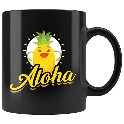 Aloha 11oz Black Coffee Mug