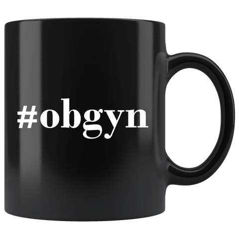 #Obgyn 11oz Black Mug
