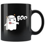 Boo 11oz Black Mug