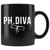 PH. Diva 11oz Black Mug