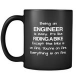 Being An Engineer Black Mug