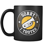 Sorry I Tooted Mug (Tuba Mug in Black)