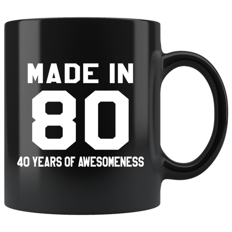 Made In 80 11oz Black Mug