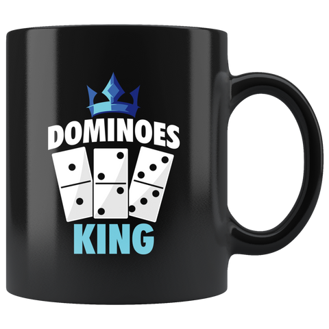Dominoes King 11oz Black Mug