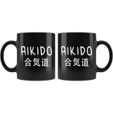 Aikido 11oz Black Mug