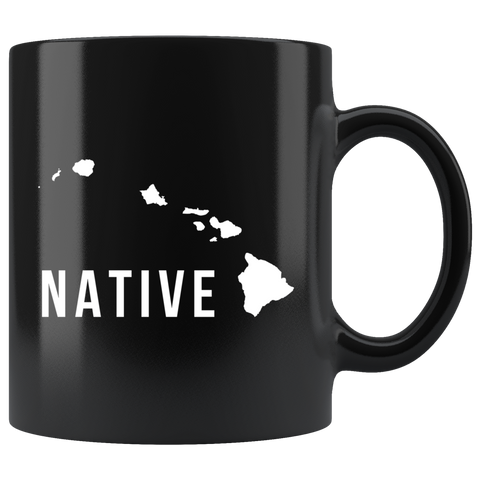 Native (Hawaii Islands) 11oz Black Mug