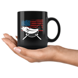 American Fishing 11oz Black Mug