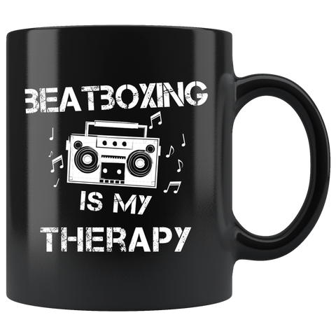 Beatboxing Is My Therapy 11oz Black Mug
