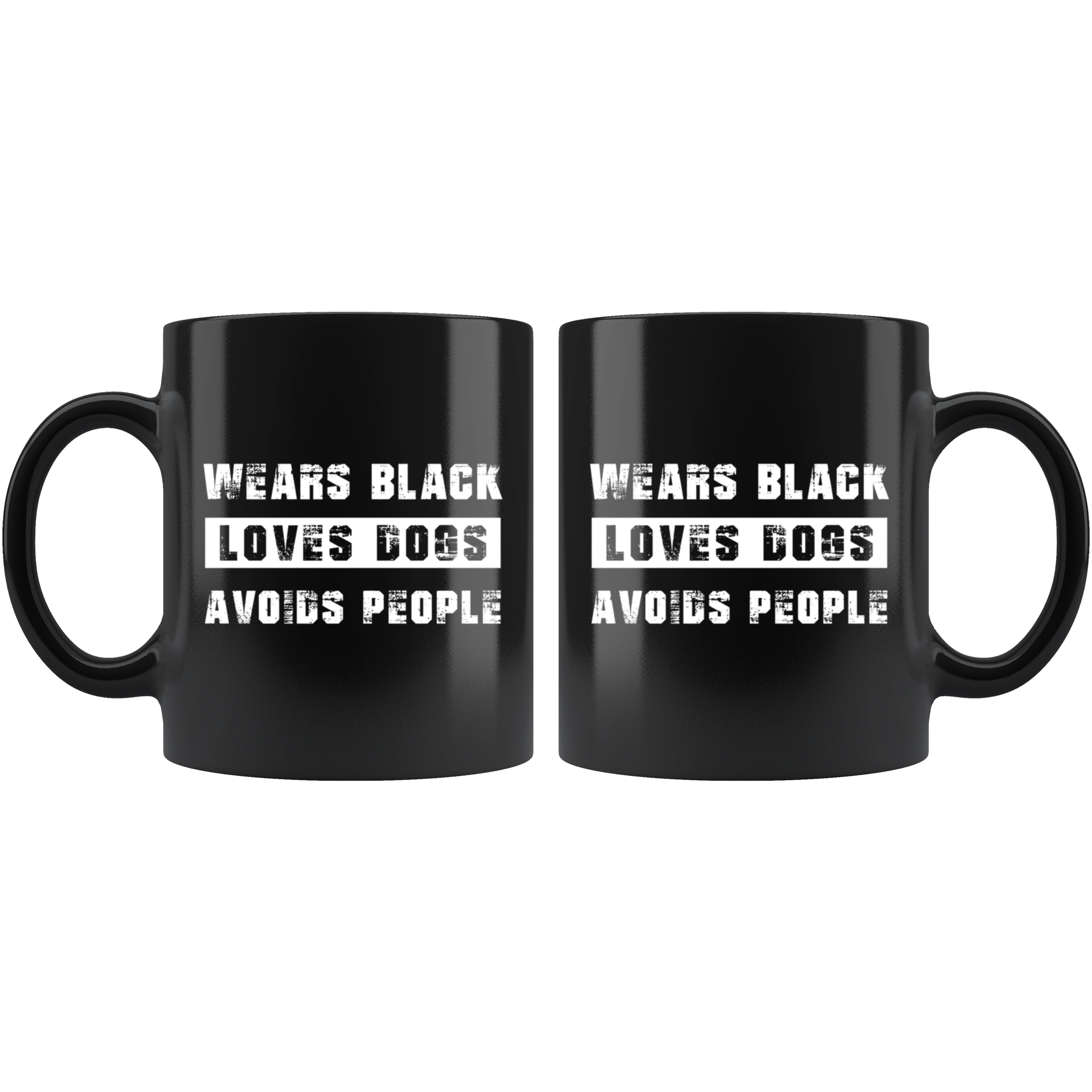 Wears black hot sale loves dogs