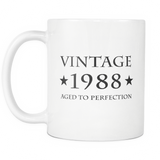 Vintage 1988 11oz White Mug