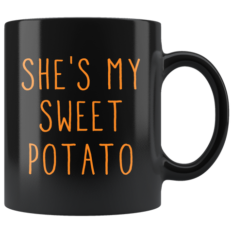 She's My Sweet Potato 11oz Black Mug
