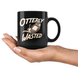 Otterly Wasted 11oz Black Mug