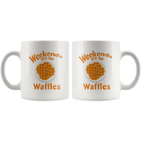Weekends Are For Waffles 11oz White Mug