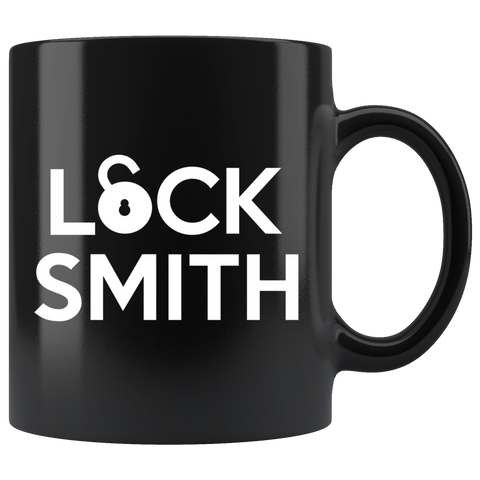 Locksmith 11oz Black Mug