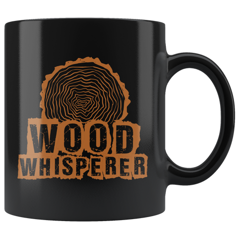 Wood Whisperer 11oz Black Mug