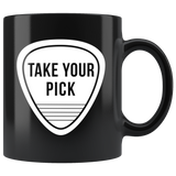 Take Your Pick 11oz Black Mug