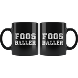 Foosballer 11oz Black Mug