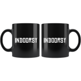 Indoorsy 11oz Black Mug
