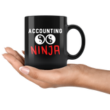 Accounting Ninja 11oz Black Coffee Mug for Accountant