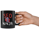 SEO Ninja 11oz Black Mug