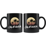California 11oz Black Mug
