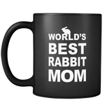 World's Best Rabbit Mom Black Mug