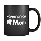 Pomeranian Mom Black Mug