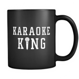 Karaoke King Black Mug