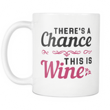 There's A Chance This Is Wine White Mug