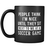 People Think I'm Nice Black Mug