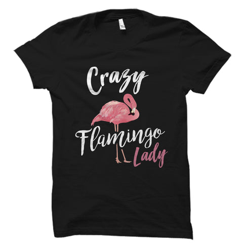 Crazy Flamingo Lady Shirt