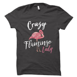Crazy Flamingo Lady Shirt