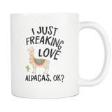 Love Alpacas White Mug