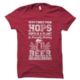 Drinking Beer is Like Eating a Salad Shirt