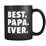 Best Papa Ever Black Mug