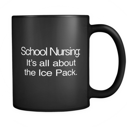 School Nursing Black Mug - Gift for School Nurse