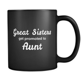 Future Aunt Black Mug