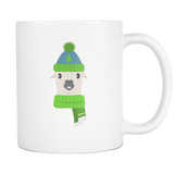Christmas Llama White Mug