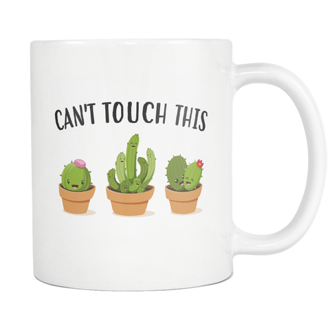 Can't Touch This White Mug