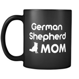 German Shepherd Mom Black Mug