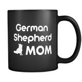 German Shepherd Mom Black Mug