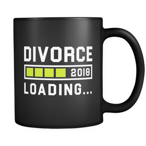 Divorce 2018 Loading Black Mug