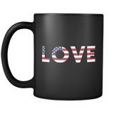 Love Black Mug