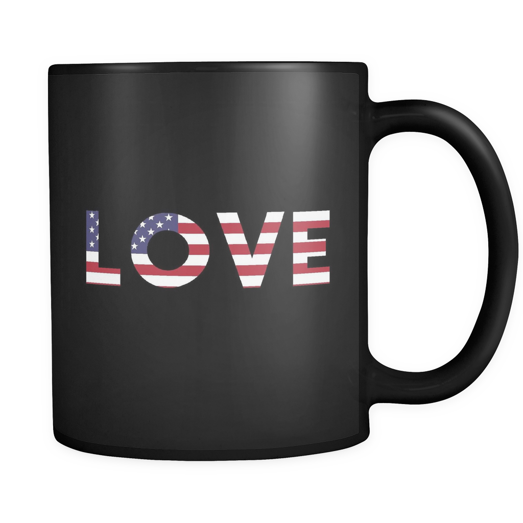 Love Black Mug