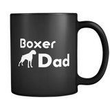 Boxer Dad Black Mug
