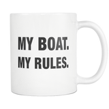 My Boat My Rules White Mug