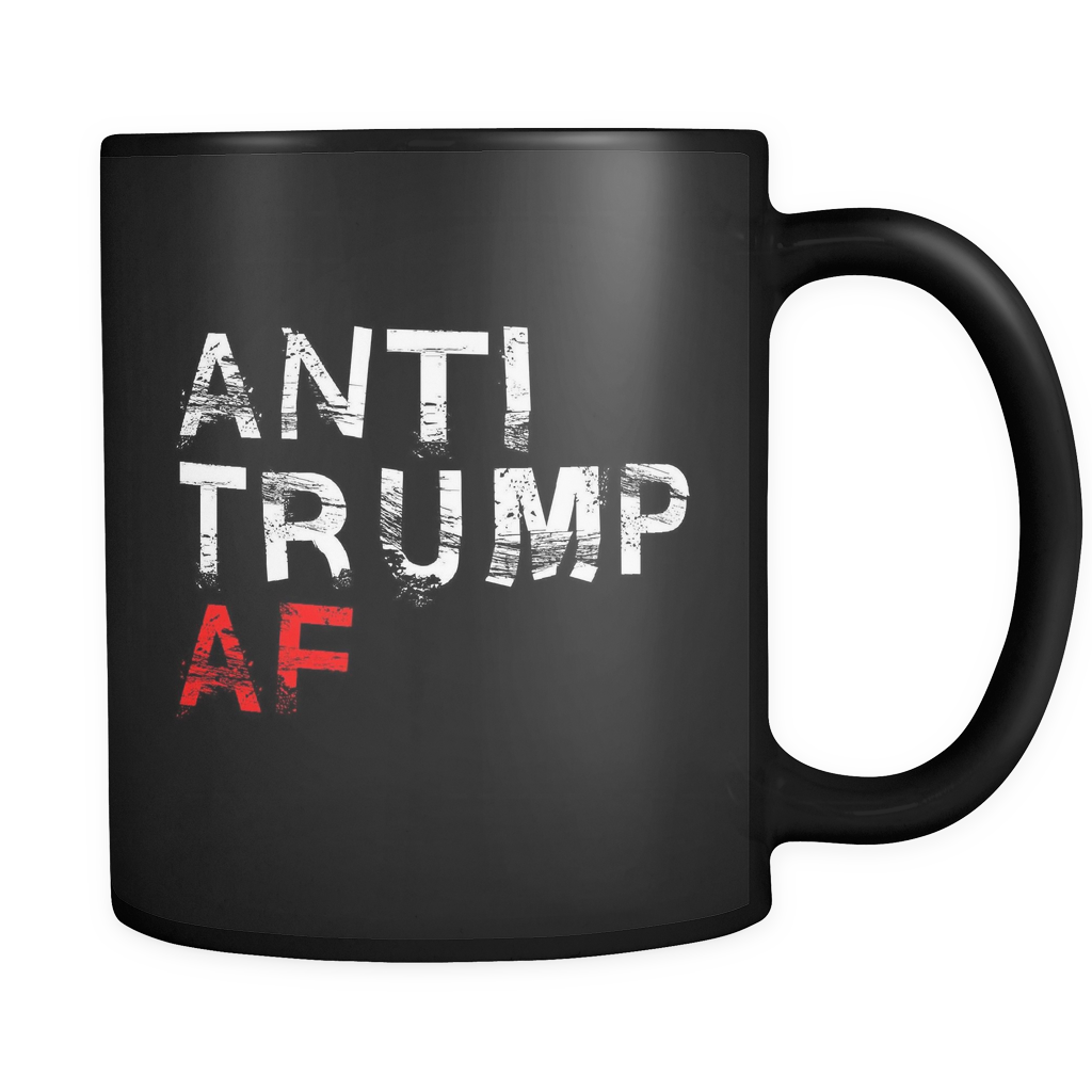 Anti Trump AF Black Mug